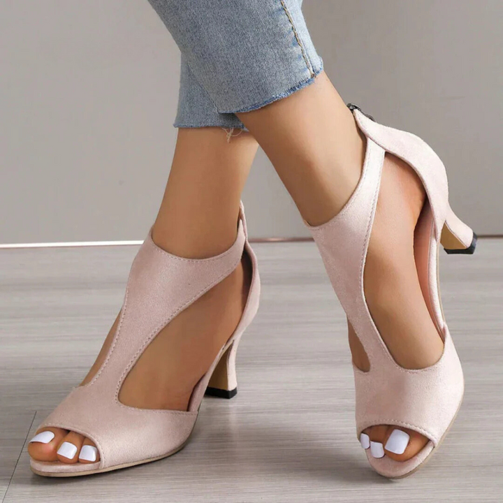 Monika - Elegant summer open-toe high heels